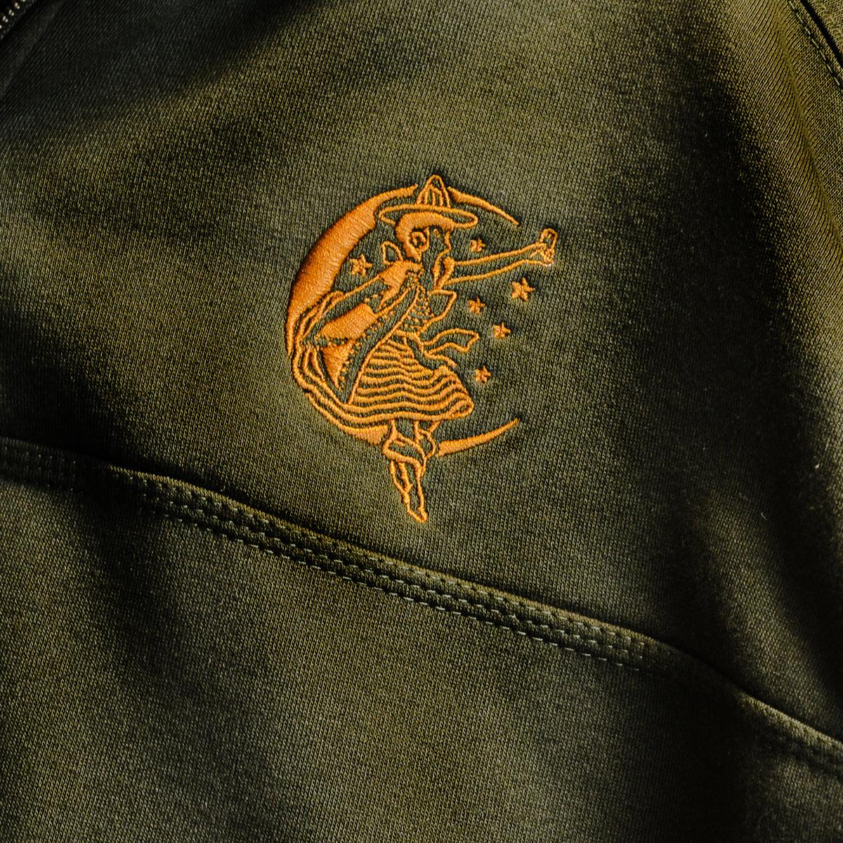 Girl in the Moon 1/4 Zip Hoodie