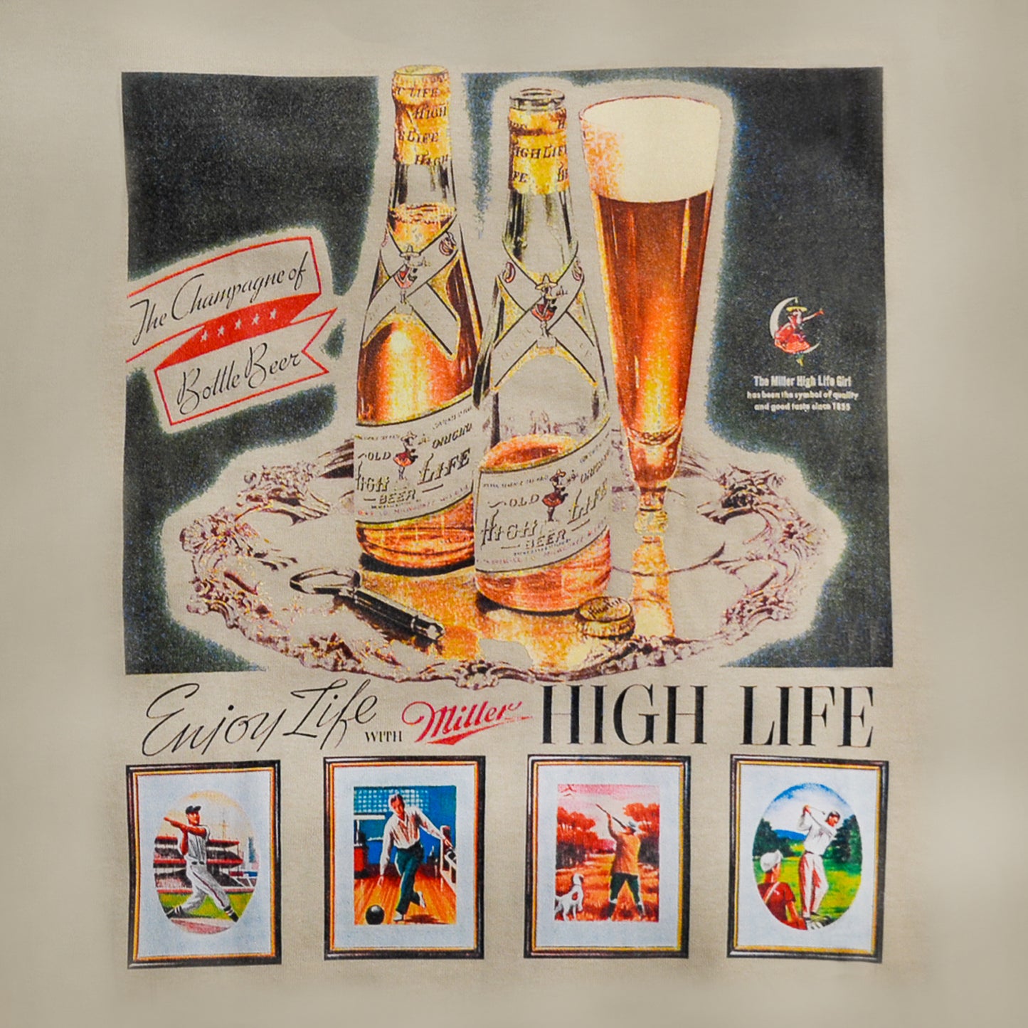 HIGH LIFE VINTAGE AD BACK PRINT TEE