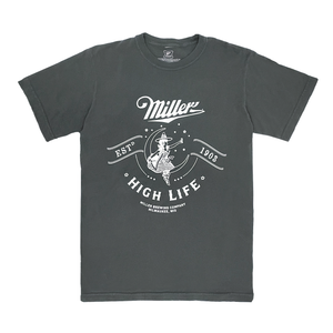 CHARCOAL GIRL IN THE MOON TEE
