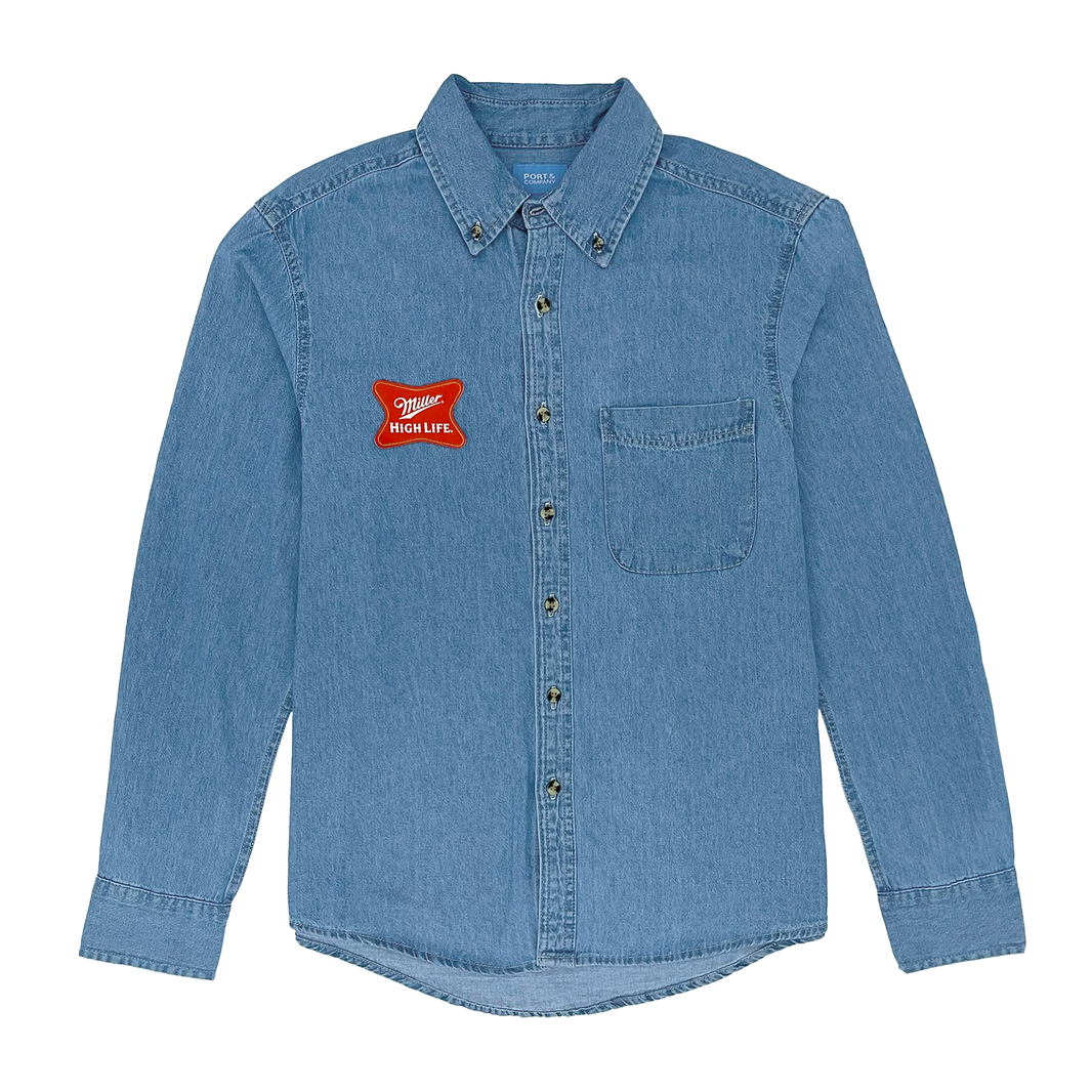 HIGH LIFE DENIM BUTTON UP