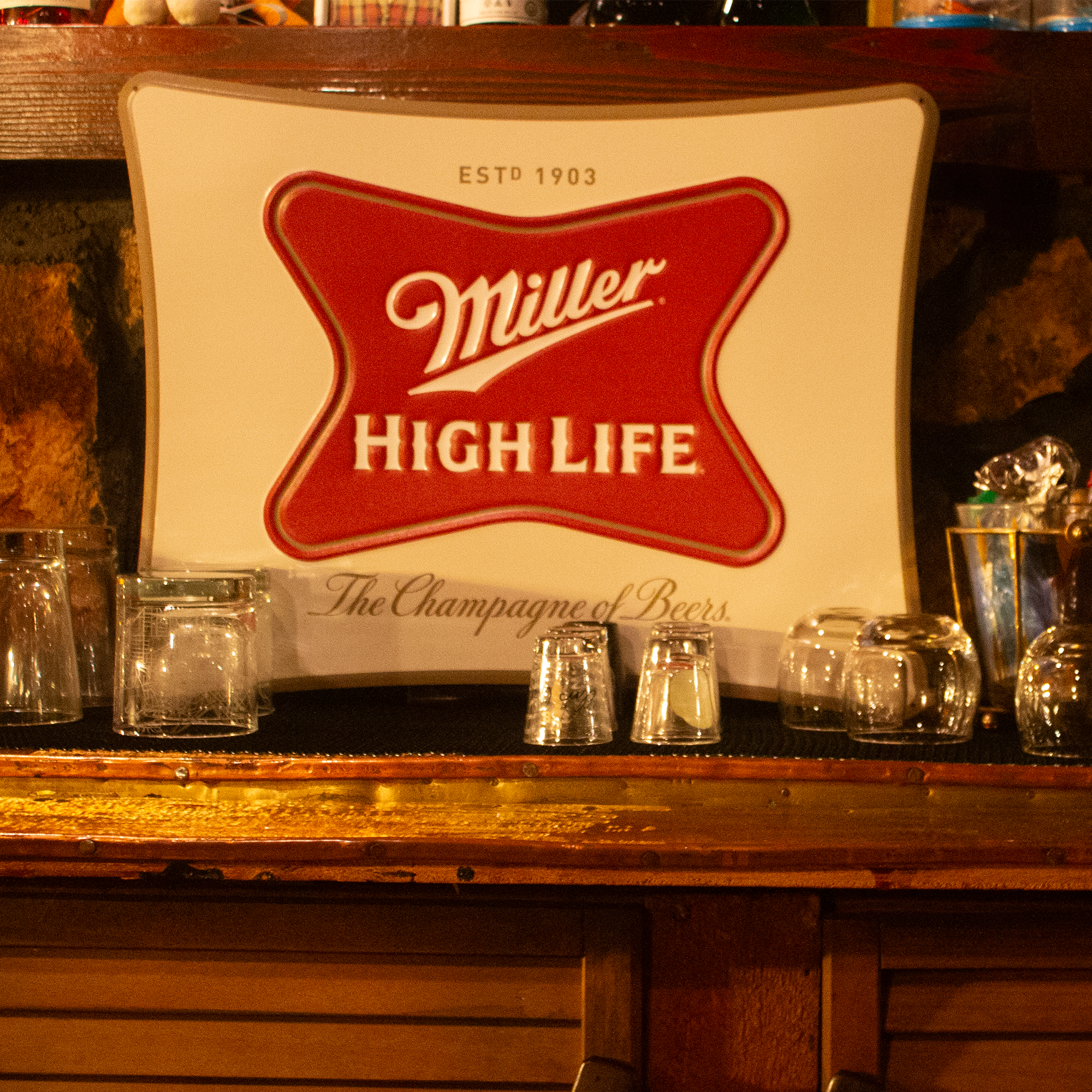 HIGH LIFE SOFT CROSS METAL SIGN