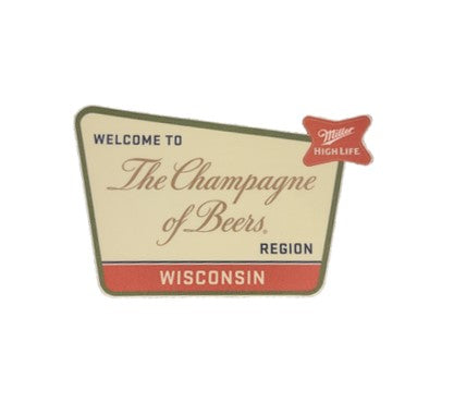 HIGH LIFE CHAMPAGNE REGION STICKER