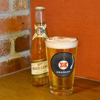 Miller High LIfe x Crosley Pint Glass