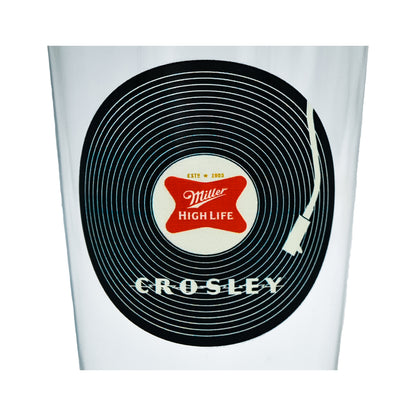 Miller High LIfe x Crosley Pint Glass