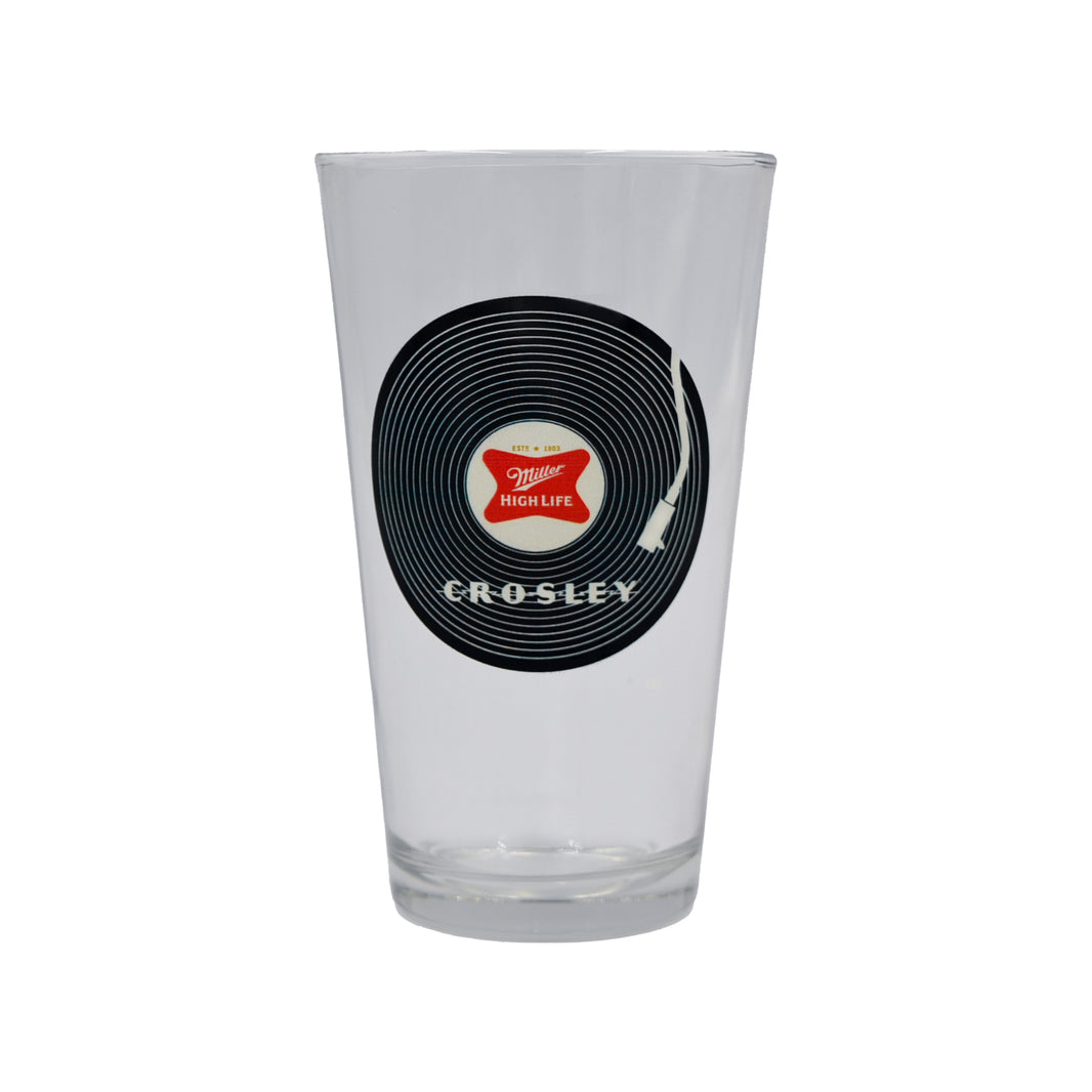 Miller High LIfe x Crosley Pint Glass
