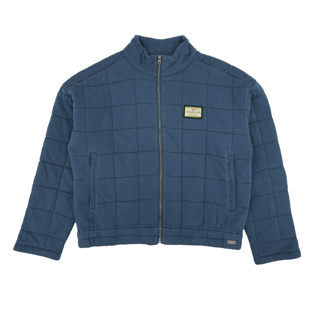 HIGH LIFE WOMEN'S BLUE QUILTED JACKET