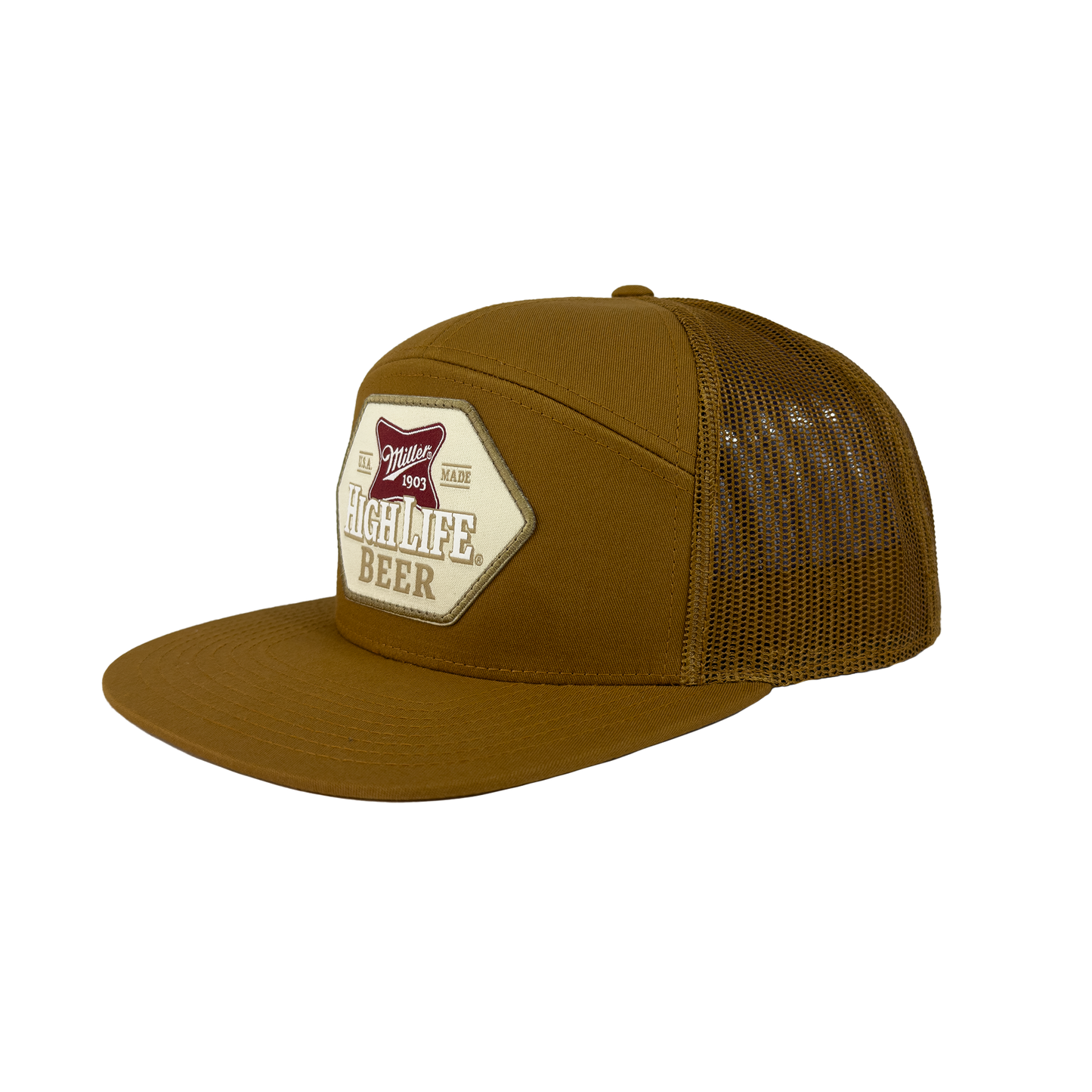 HIGH LIFE CARAMEL FLAT BRIM HAT