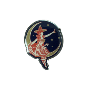 HIGH LIFE GIRL IN THE MOON PIN