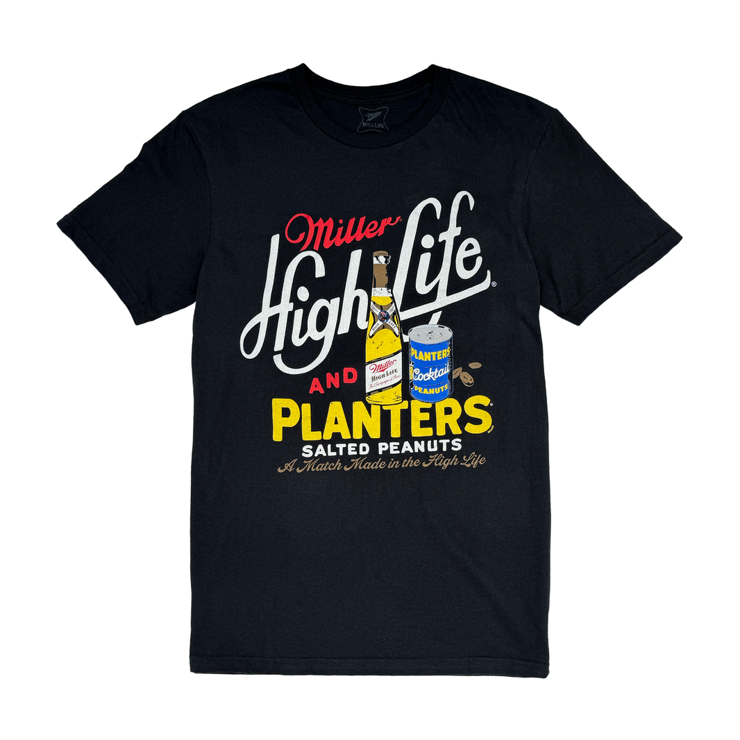 HIGH LIFE X PLANTERS® BRAND BLACK TEE
