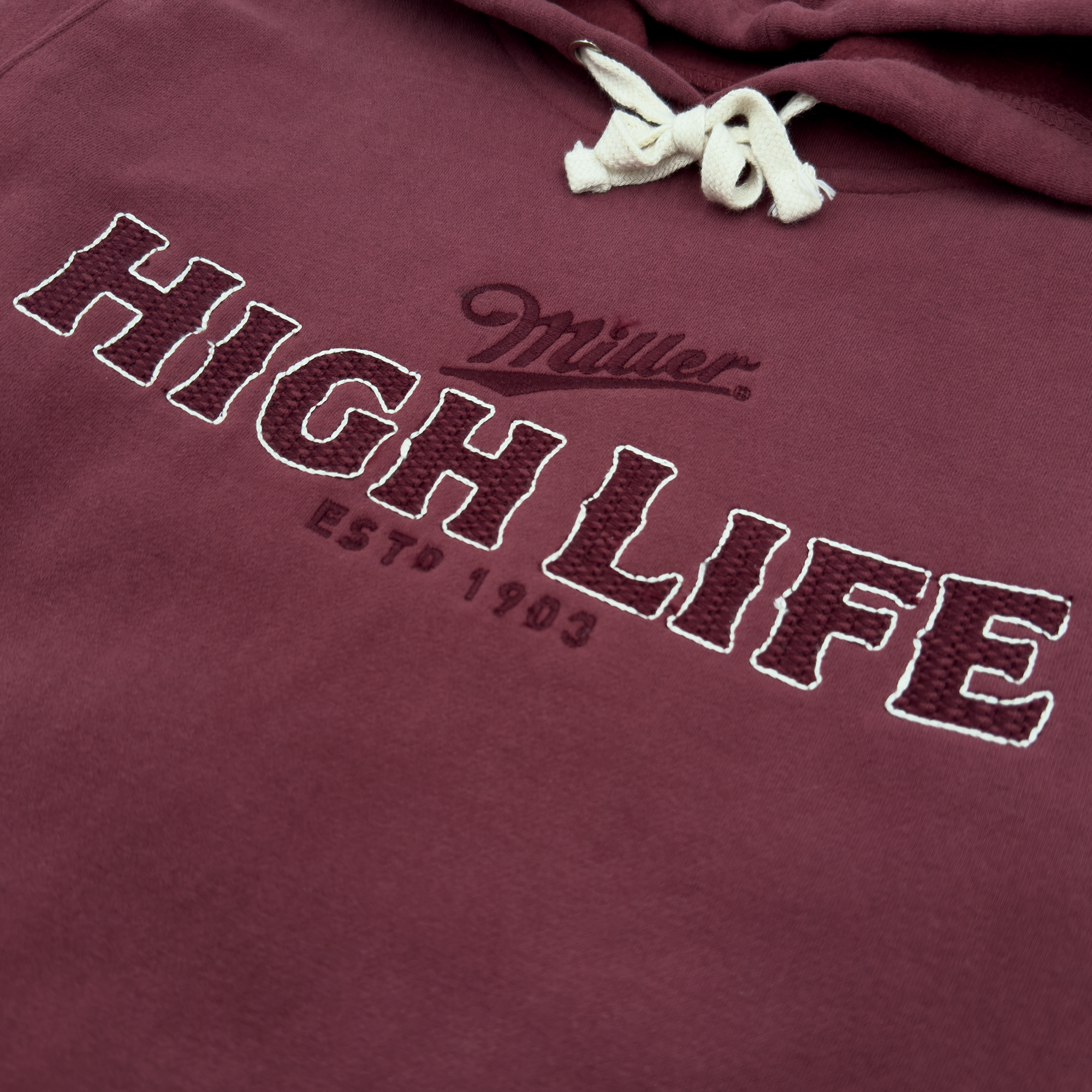 HIGH LIFE MAROON HOODIE