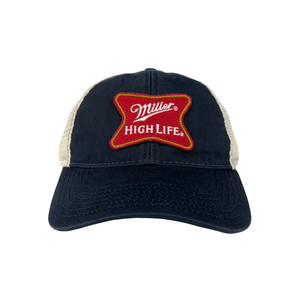 HIGH LIFE NAVY SOFT CROSS TRUCKER HAT