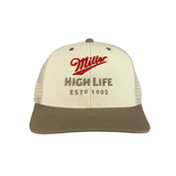 HIGH LIFE TAN EMBROIDERED HAT