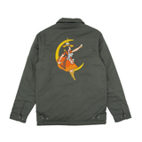 GREEN GIRL IN THE MOON WORK JACKET