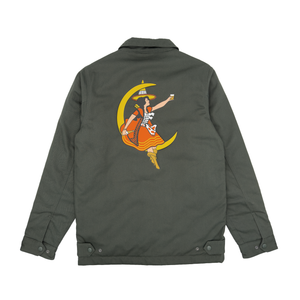 GREEN GIRL IN THE MOON WORK JACKET