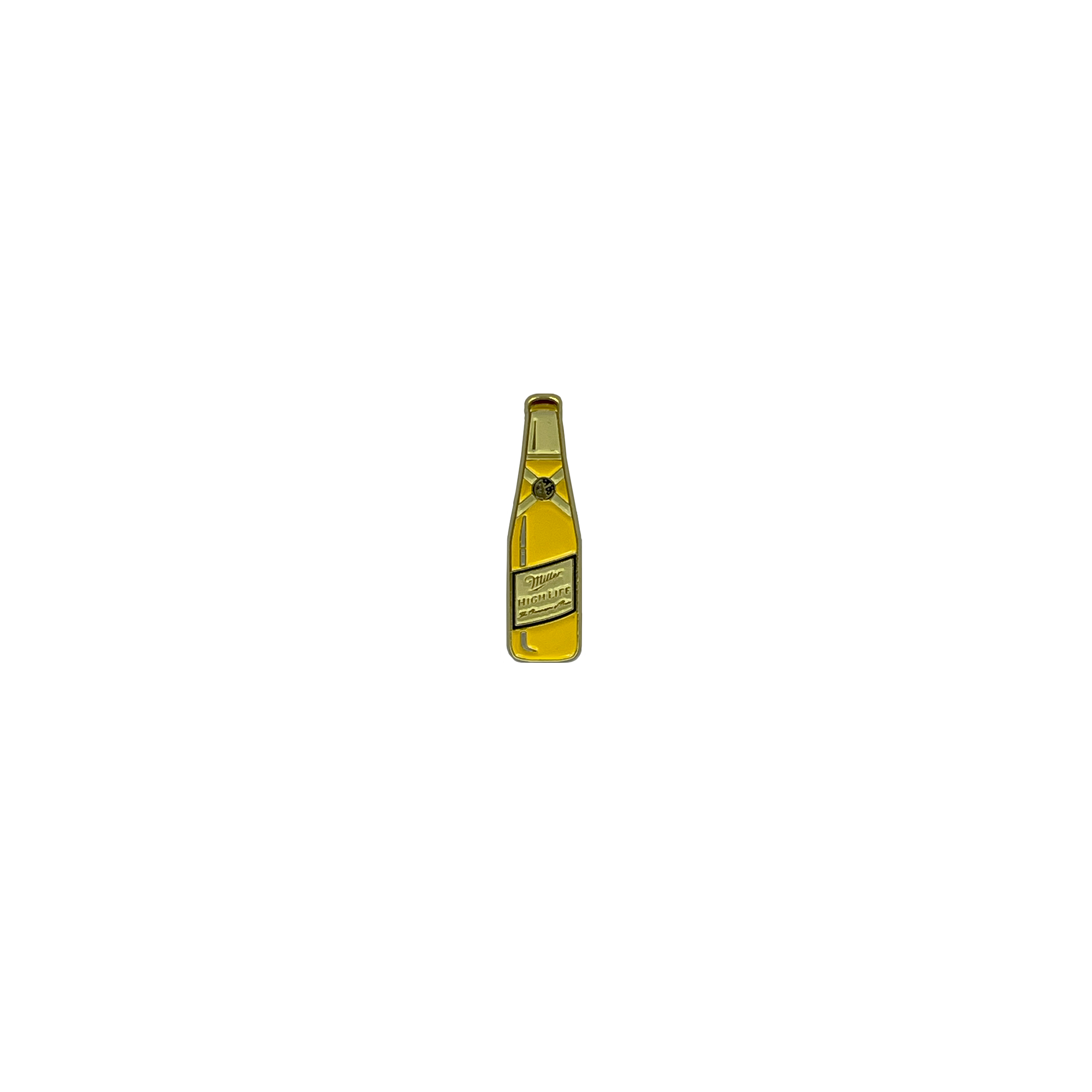 HIGH LIFE GOLD BOTTLE LAPEL PIN