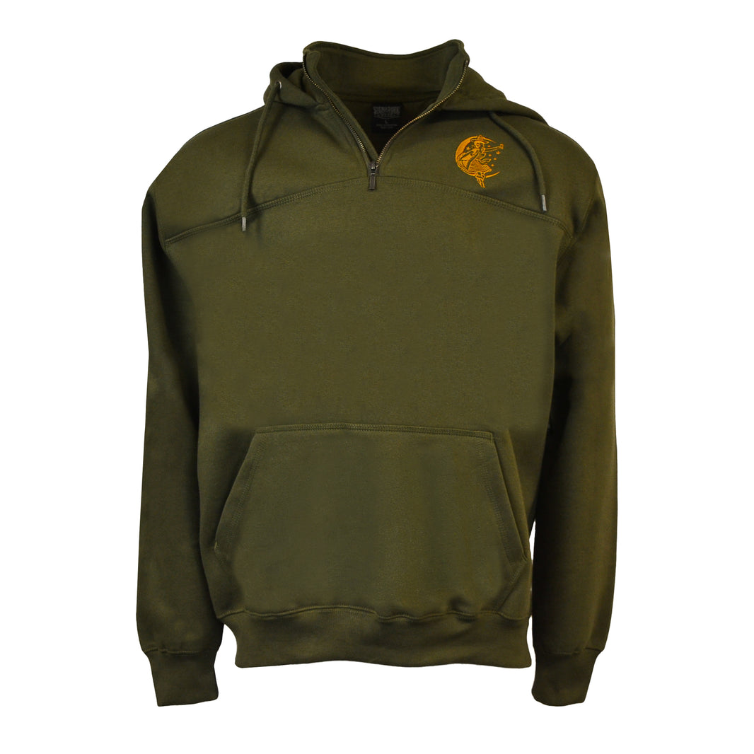 Girl in the Moon 1/4 Zip Hoodie