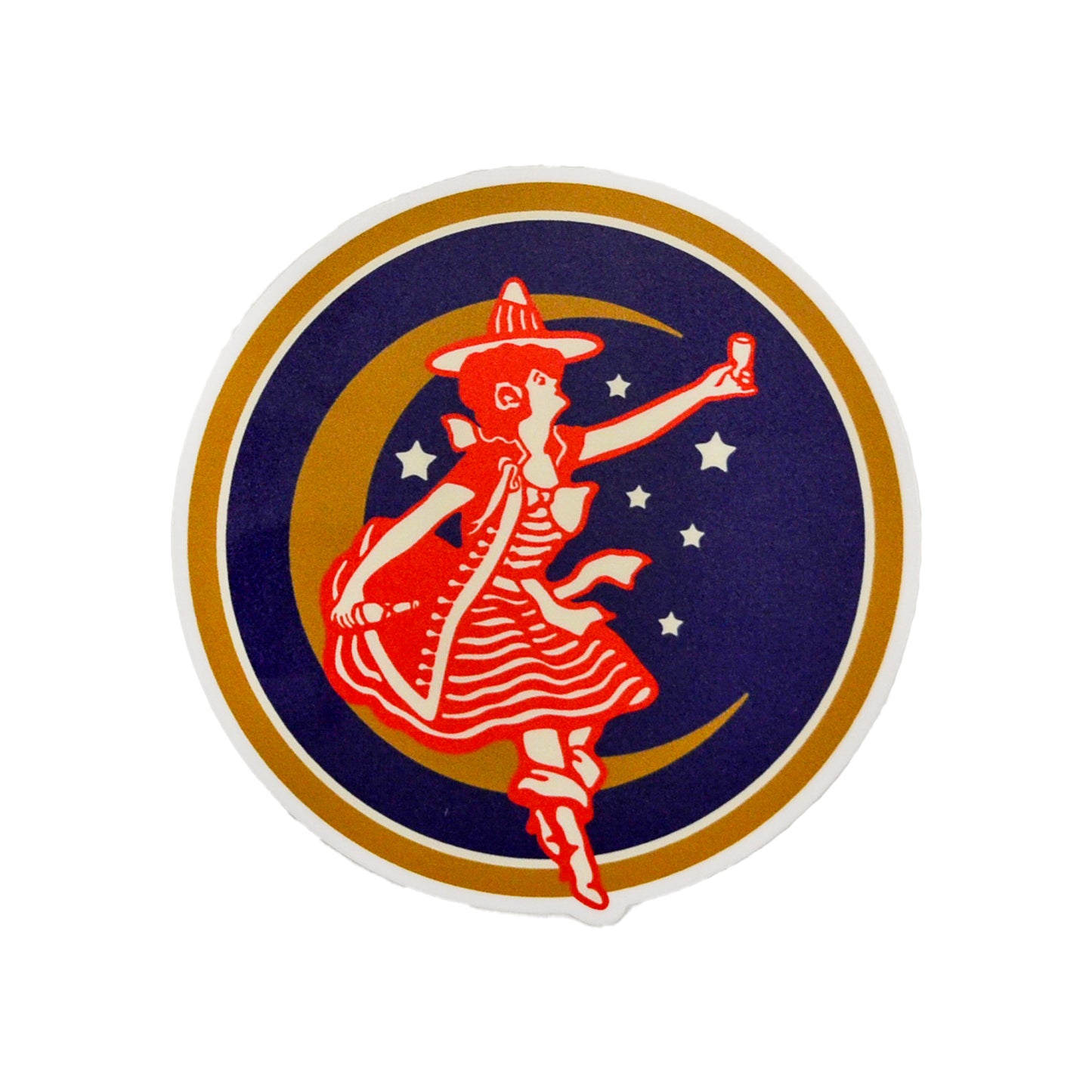 Girl in The Moon Sticker