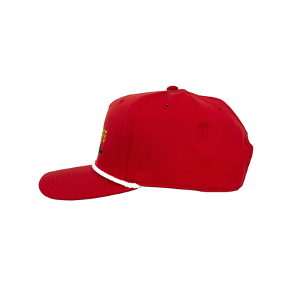 HIGH LIFE GOLD & RED ROPE HAT