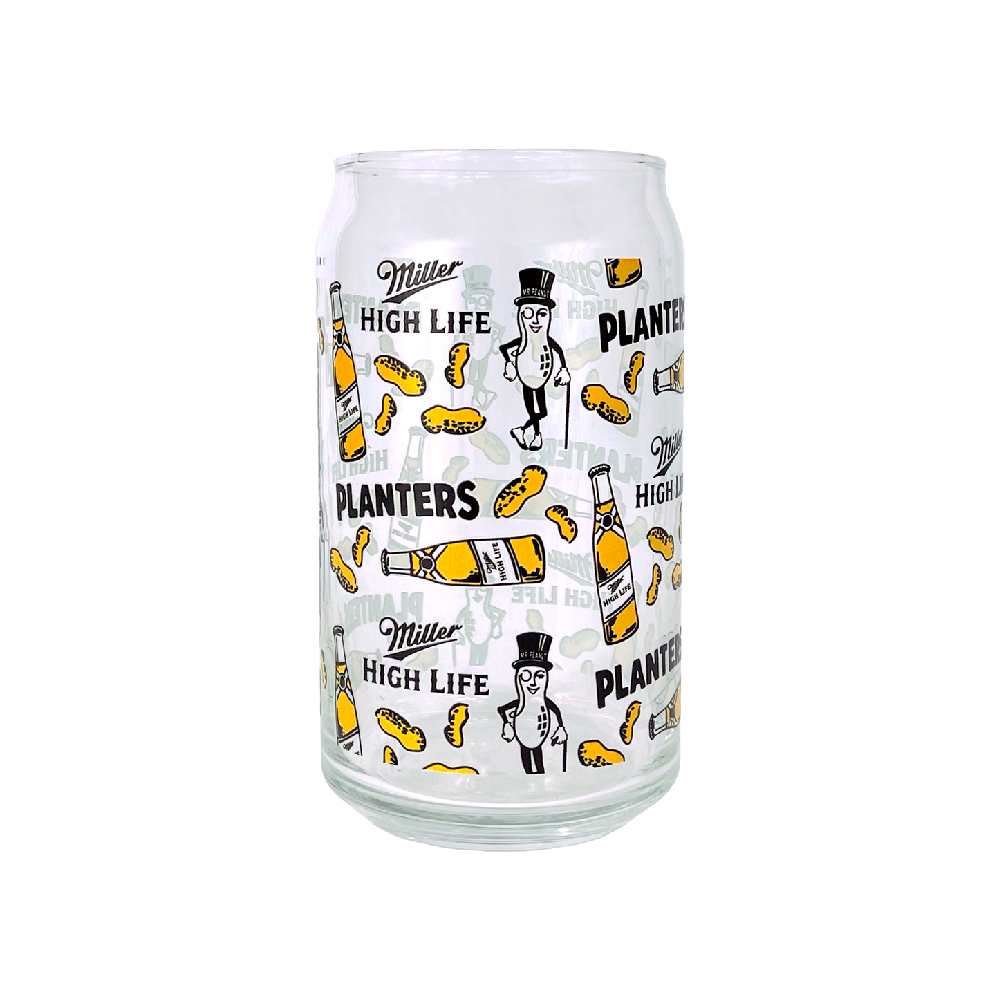 HIGH LIFE X PLANTERS® BRAND CAN GLASS