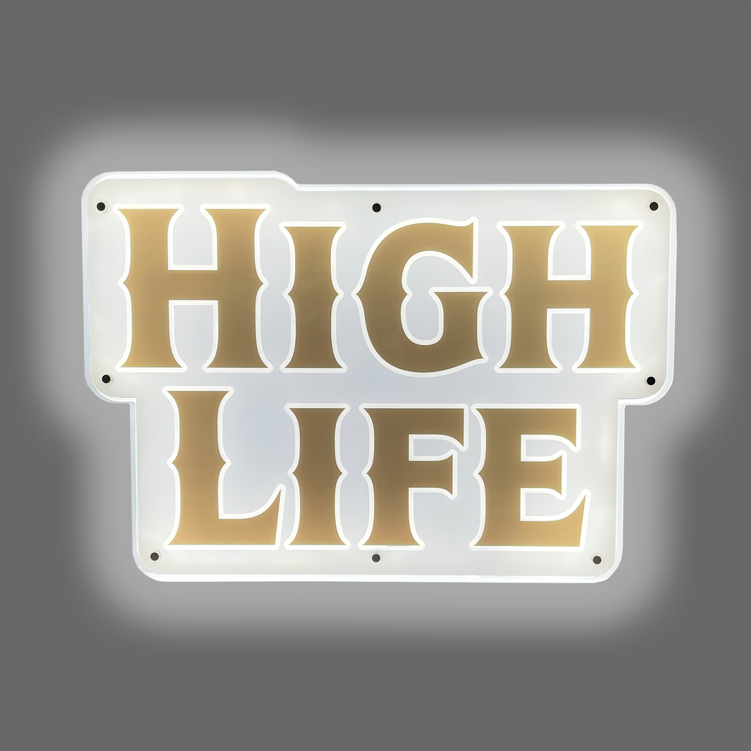 STACKED HIGH LIFE LED SIGN