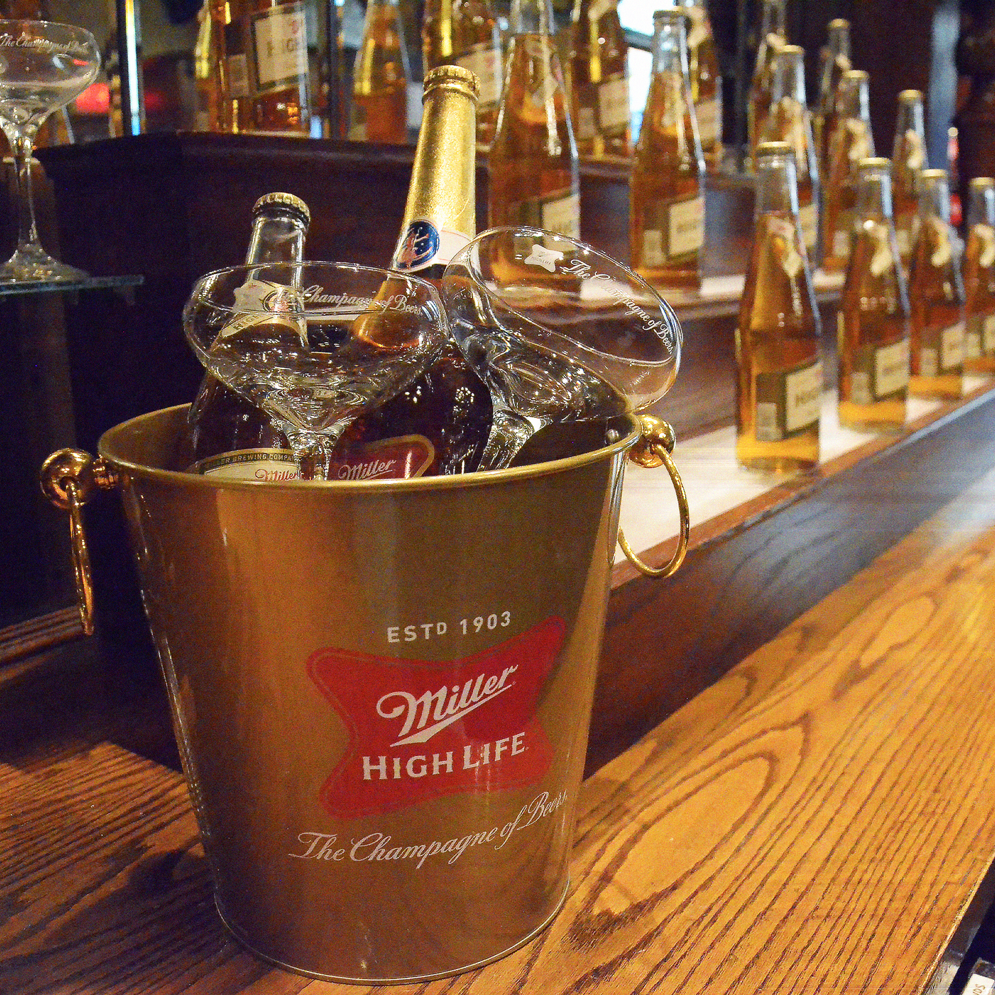 HIGH LIFE CHAMPAGNE BEER BUCKET