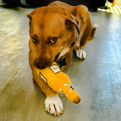 Plush Bottle Dog Toy