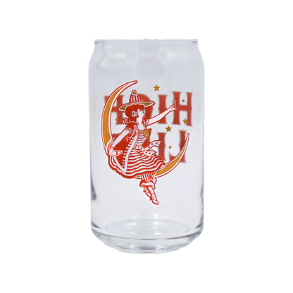 GIRL IN THE MOON CAN GLASS