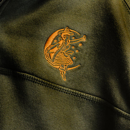 Girl in the Moon 1/4 Zip Hoodie