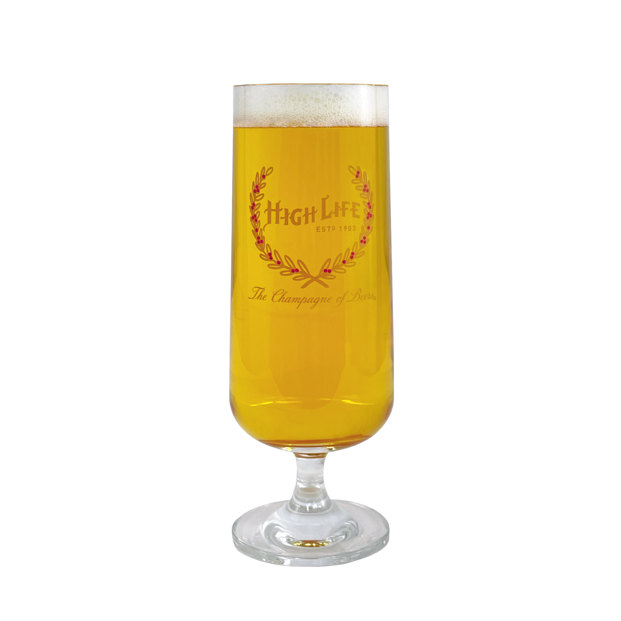 HIGH LIFE GOLD HALO GLASS