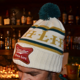 HIGH LIFE GREEN & GOLD POM BEANIE