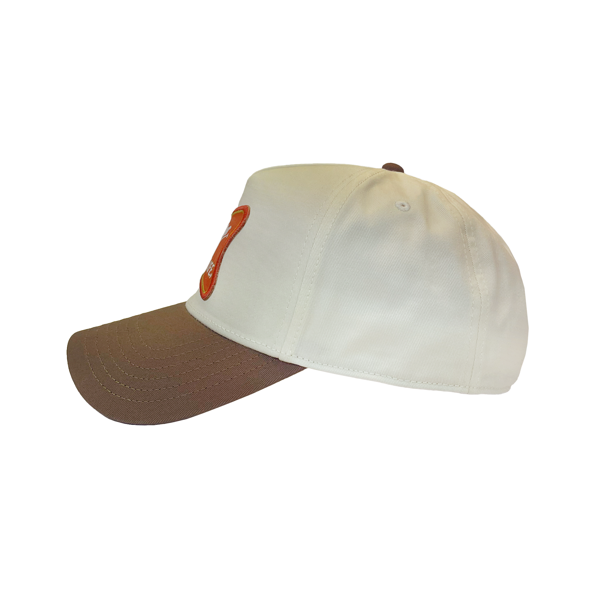 HIGH LIFE WHITE & BROWN HAT