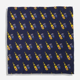 HIGH LIFE X PLANTERS X TIE BAR NAVY POCKET SQUARE