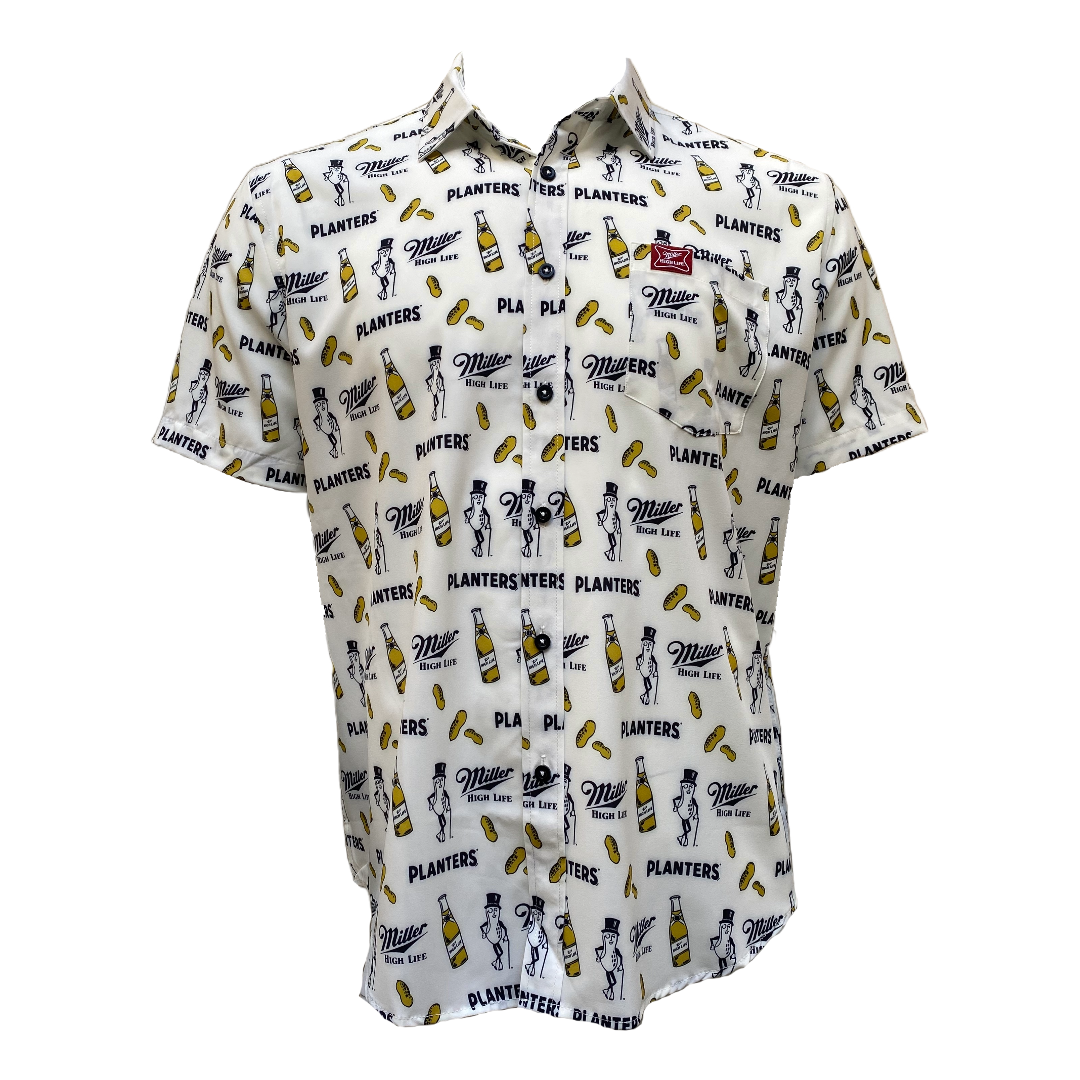 MILLER HIGH LIFE X PLANTERS® BRAND BUTTON DOWN