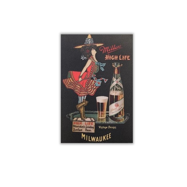 HIGH LIFE STANDING GIRL STICKER