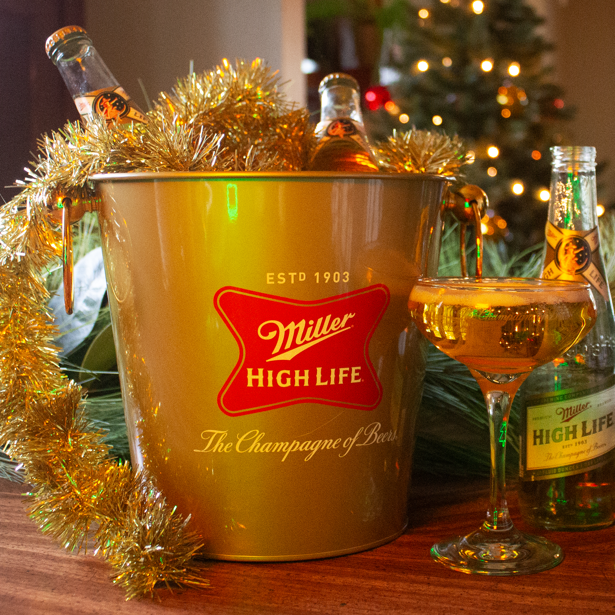 HIGH LIFE CHAMPAGNE BEER BUCKET