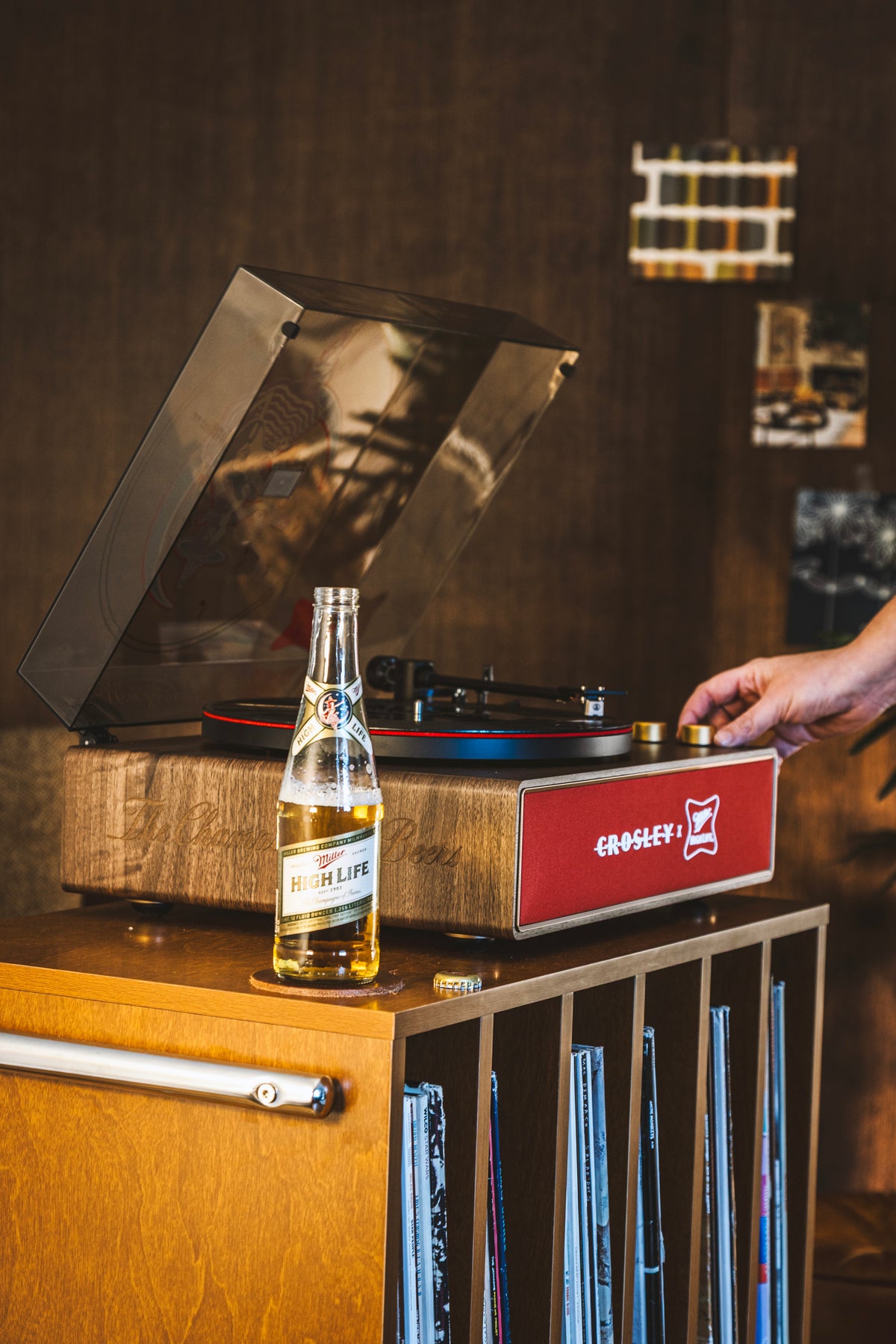 Miller High Life x Crosley Custom Record Player