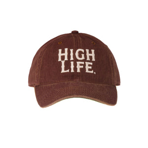 HIGH LIFE MAROON CANVAS HAT