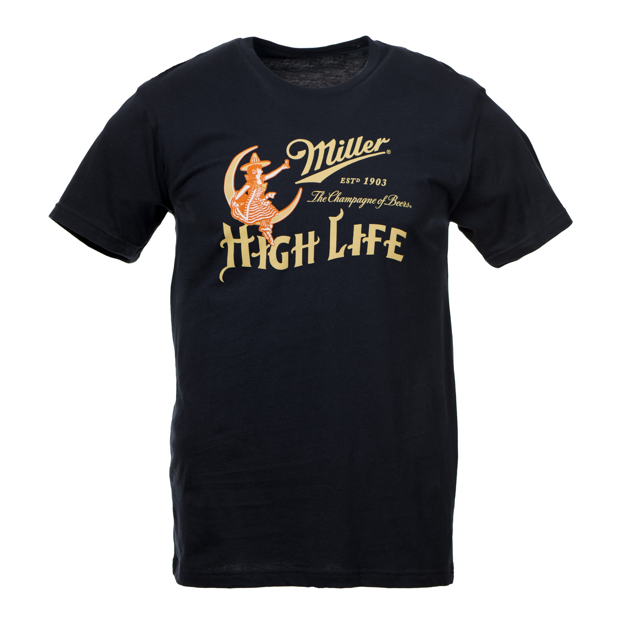 Miller High Life Logo White and Red Ringer Tee Shirt
