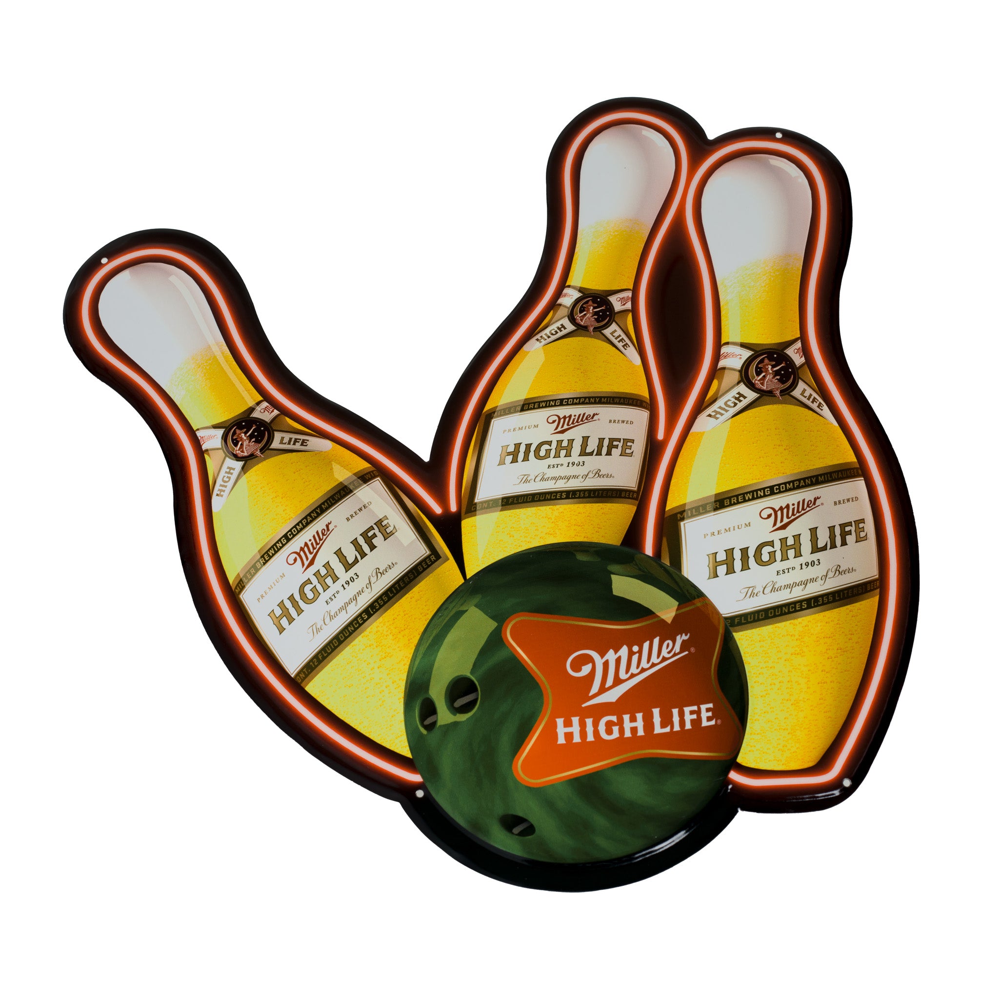 ヴィンテージ Miller high life バウンスボールモーションサイン Miller High Life Bouncing Ball motion beer sign replacement