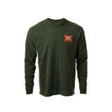 HIGH LIFE GREEN UNISEX LONG-SLEEVE CRATE TEE