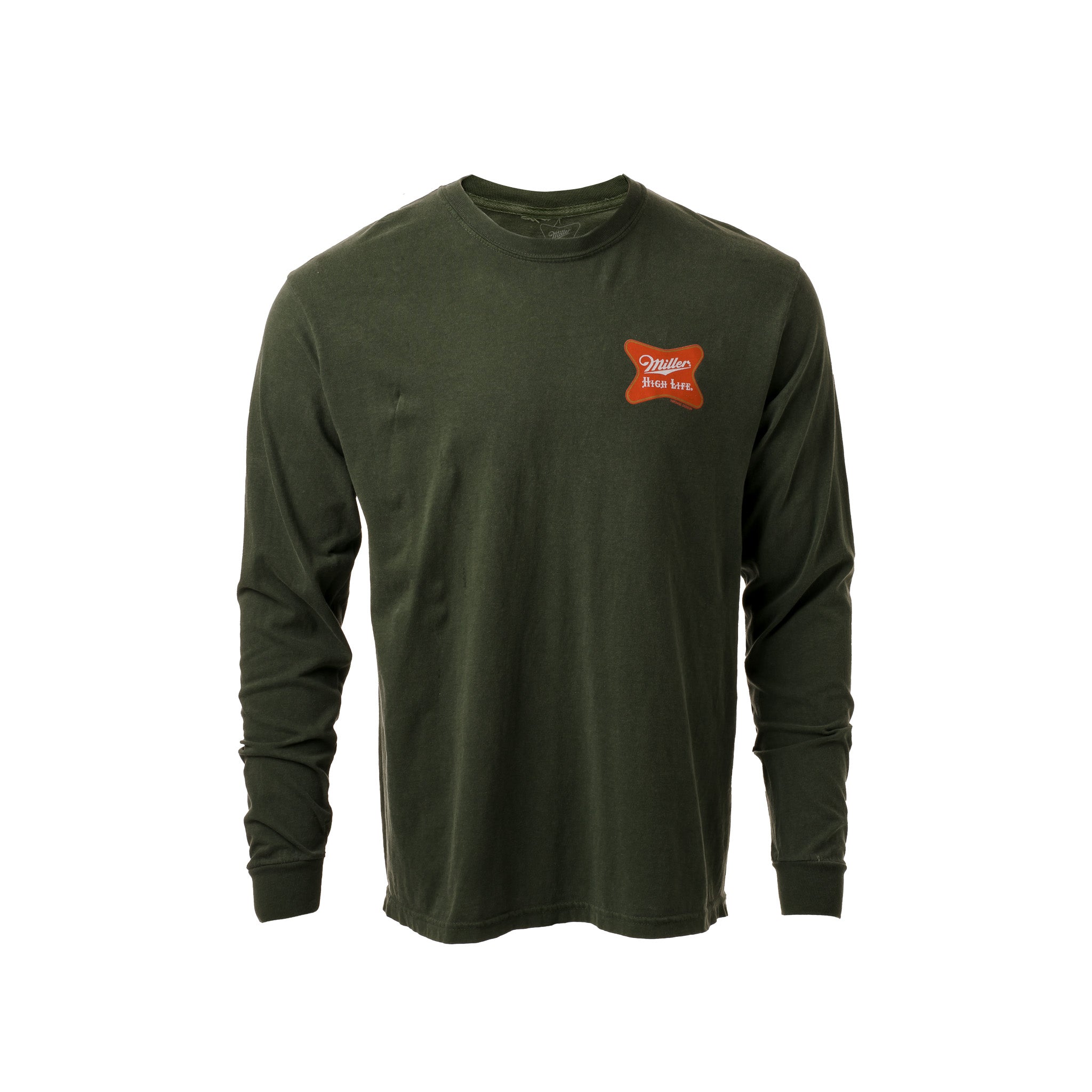 HIGH LIFE GREEN UNISEX LONG-SLEEVE CRATE TEE
