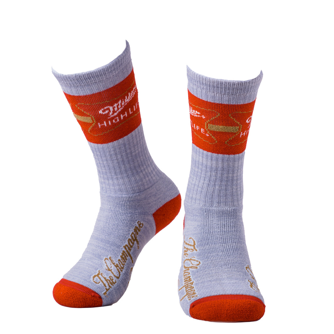 HIGH LIFE GRAY CREW SOCKS